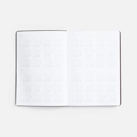 Ежедневник Nebraska Flex, недатированный, бордовый с золотистым