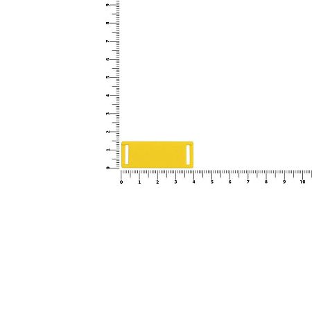 Лейбл из ПВХ Kova, желтый