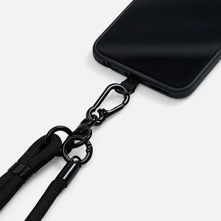 Шнурок для телефона OmniHold, черный
