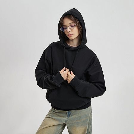 Худи релакс унисекс ADVENTURE, черный