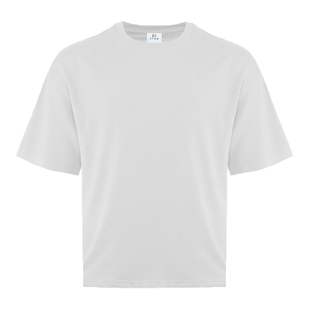 Футболка унисекс оверсайз STAN хлопок/полиэстер 260, 40, Белый,  (10/1)  (50/L)