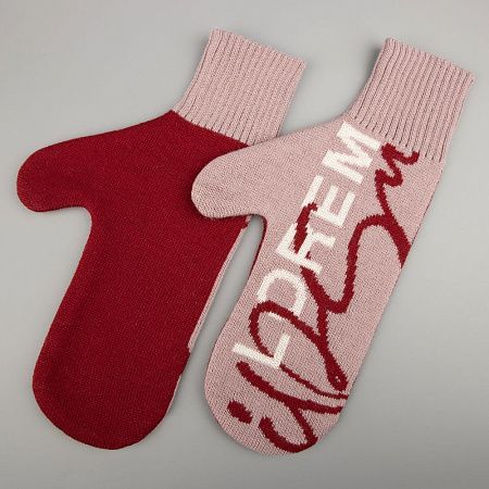 Варежки на заказ Mani, полушерсть, размер M