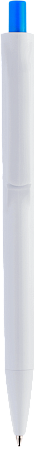 Ручка IGLA COLOR Белая с голубой кнопкой 1033.12