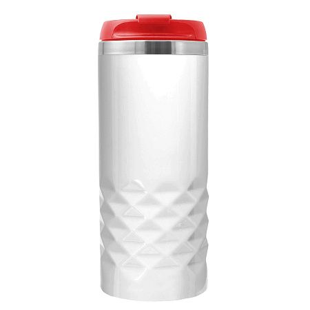 Термокружка NEXT WHITE 350мл. Белая с красной крышкой 6042.03