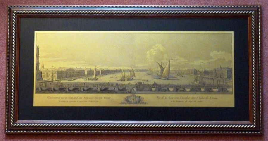 Гравюра "Панорама СПб 4"