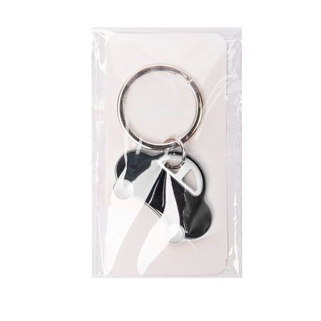 Брелок TONER CAR; 4,2 x 3 x 0,4 см; белый; металл/пластик