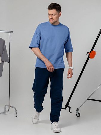 Футболка оверсайз унисекс Kosmos 2.0, синяя, размер M/L