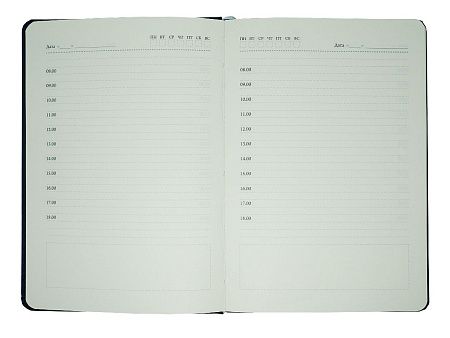 Ежедневник Classic Nebraska А5, синий, недатированный, в твердой обложке