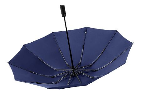 Зонт складной автоматический с плавным закрытием Forest Sunderland Reverse,  диаметр 117 см, 10 панелей,  в подарочной коробке, темно-синий