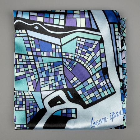 Платок с печатью на заказ ColorSharm, M