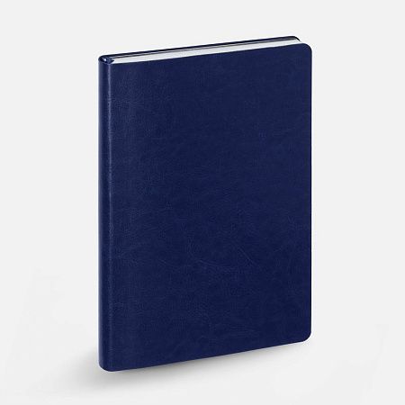 Ежедневник Nebraska Flex, недатированный, синий с серебром