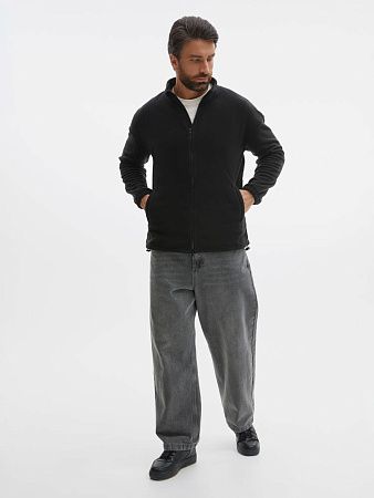 Куртка флисовая унисекс Nebo, черная, размер S