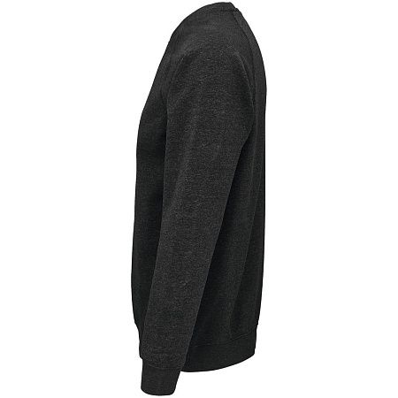 Свитшот унисекс Space, черный меланж, размер S