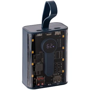 Аккумулятор с быстрой зарядкой Trellis Quick 10000 мАч, синий