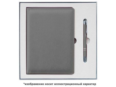 Ежедневник Flexy Firenze А5, серый, недатированный, в гибкой обложке