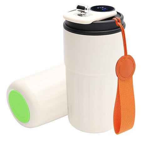 Термокружка Ashly To Go, белая/светло- зеленая