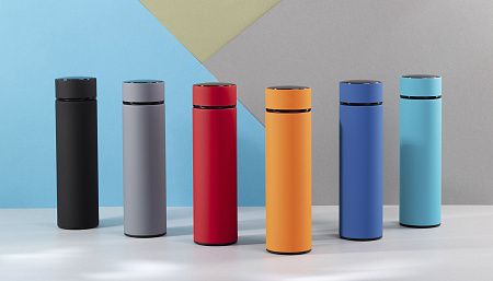 Термос "Бостон" с индикацией температуры, soft touch, 500 мл