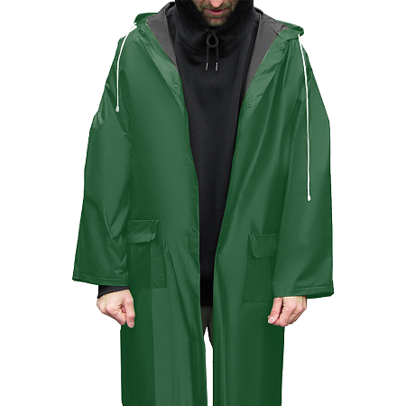 Дождевик Belfast Bi-color, материал PVC, размер M-L, темно-зеленый-черный