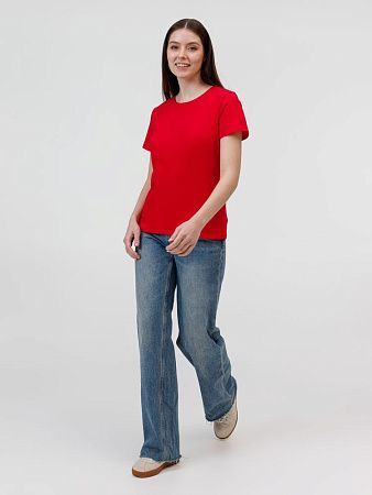 Футболка женская E150, красная, размер S