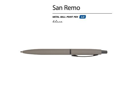 Ручка металлическая шариковая «San Remo», софт-тач