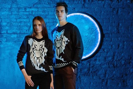 Джемпер Totem Wolf, черный, размер XS