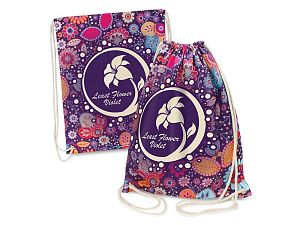 Рюкзак-мешок с возможностью полноцветной печати, цвет: натуральный