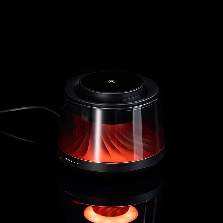 Bluetooth-колонка с подсветкой и беспроводной зарядкой Quantum, черная