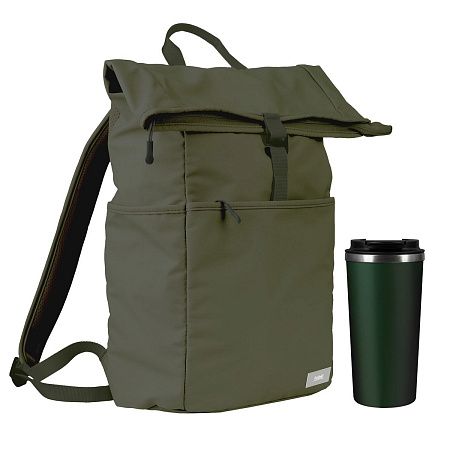 Подарочный набор Палермо (Palermo), Бостон (Boston), зеленый (рюкзак, термокружка)