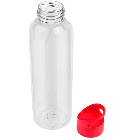 Бутылка для воды MINI BINGO 550мл. Прозрачная с красным 6271.20.03