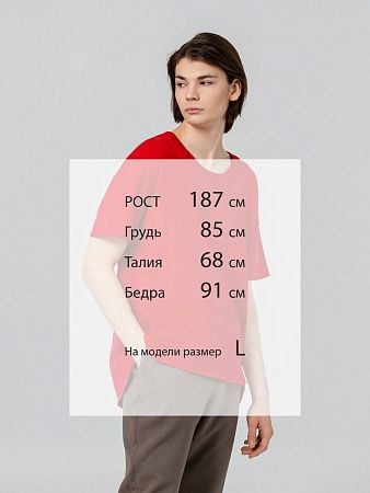 Футболка унисекс Kosmos 1.0, красная, размер S