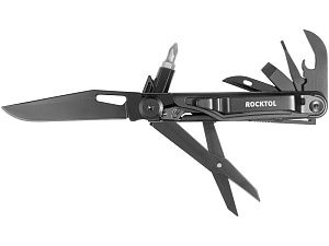 Нож-мультитул Rocktol 12 в 1, цвет: черный