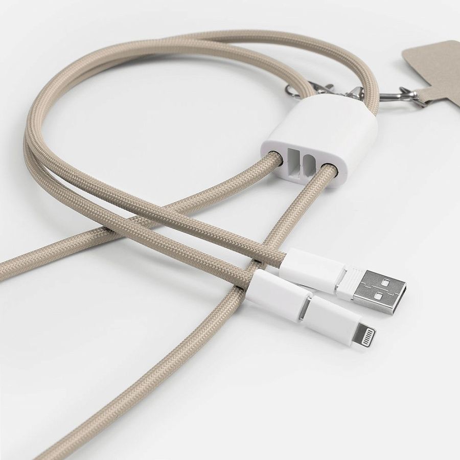 Кабель-ланьярд energyFlex Pro, серый