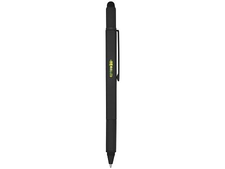 Ручка-стилус металлическая шариковая «Tool» с уровнем и отверткой