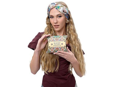 Платок «Шедевры русских эмальеров»