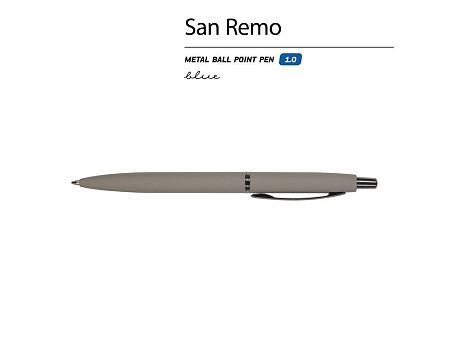 Ручка металлическая шариковая «San Remo», софт-тач