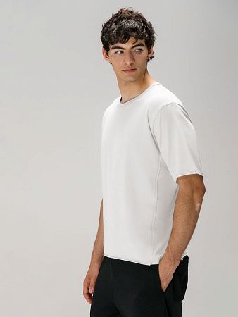 Футболка оверсайз унисекс Vozduh, молочно-белая, размер M/L