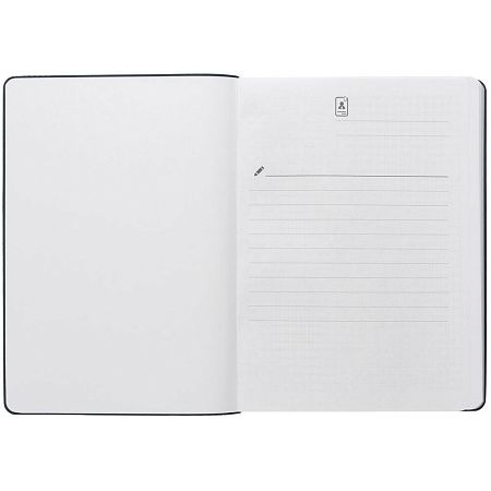 Блокнот Verso в клетку, темно-серый