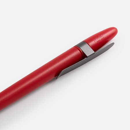 Ручка шариковая Prodir DS5 TSM Metal Clip, красная с серым