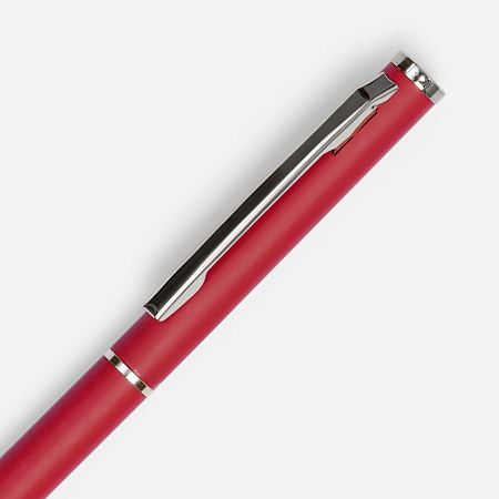 Ручка шариковая Hotel Chrome, ver.2, матовая темно-красная