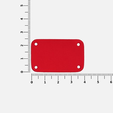 Лейбл Eta Soft Touch, S, красный