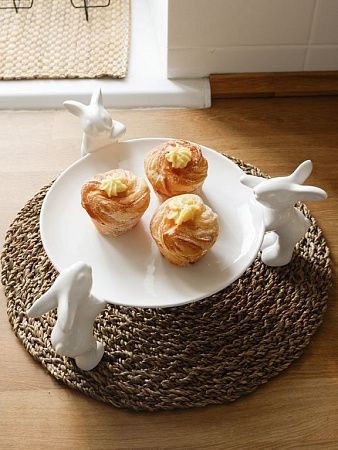 Тарелочка для сладостей &amp;quot;Воришки&amp;quot; (NEW), 23.5 см, Белый