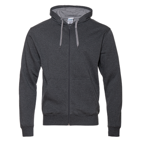 Толстовка мужская STAN с капюшоном на молнии футер с начёсом 280, 17, Тёмный меланж,  (60/1)  (48/M)