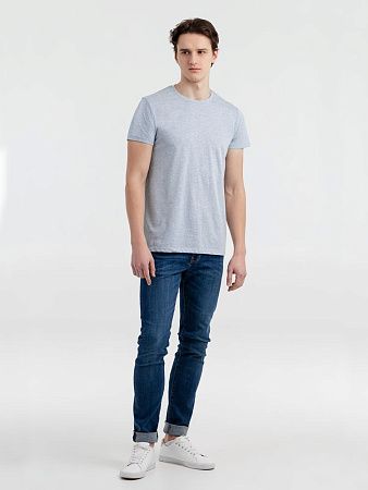 Футболка мужская Regent Fit 150, голубой меланж, размер M