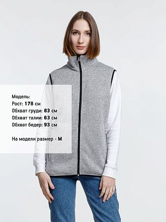 Жилет унисекс Gotland, серый, размер L
