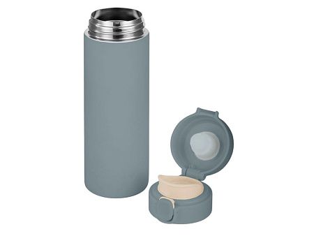 Вакуумная термокружка c кнопкой «Guard», soft-touch, 400 мл