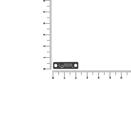 Шильдик металлический Alfa Liten, серый