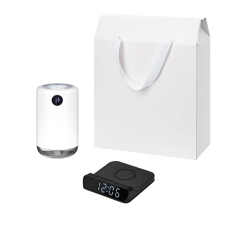 Подарочный набор Блисс (Bliss), Ригель (Rigel), черный (увлажнитель воздуха, зарядное устройство)