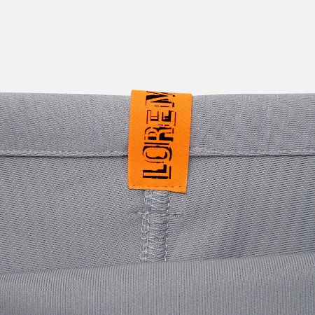 Лейбл тканевый Epsilon, S, оранжевый неон