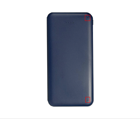 Внешний аккумулятор (powerbank) «Amper», 10 000 mAH, 5V 2.0 A, темно-синий