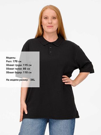 Рубашка поло унисекс Upswing, черная, размер M